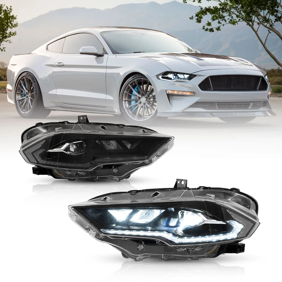Ford Mustang LED Headlights EU 2018-2022 | VLAND EU