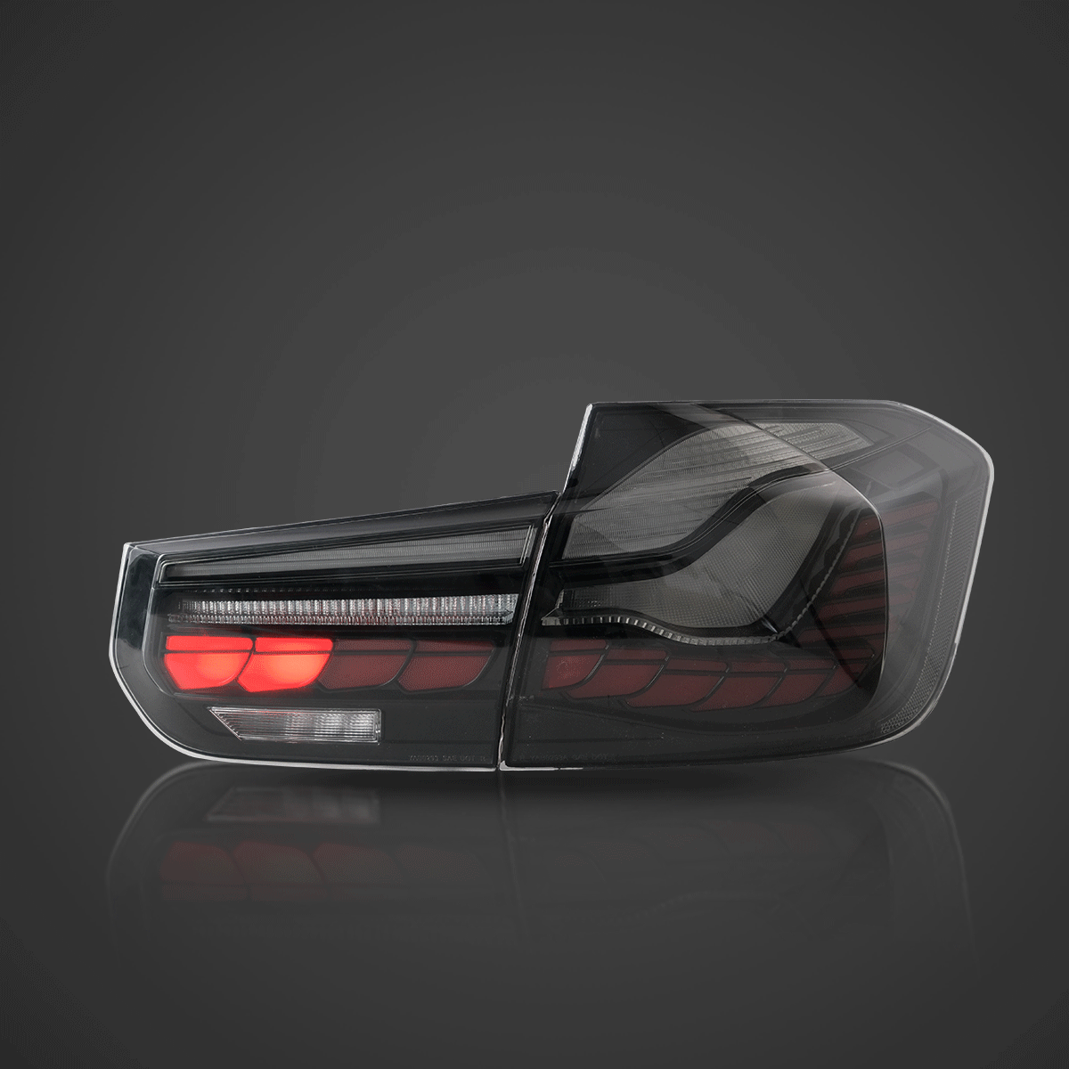 2012-2019 BMW 3 Series 6. generacja (F30 F80) tylne lampy OLED z dynamicznym oświetleniem powitalnym
