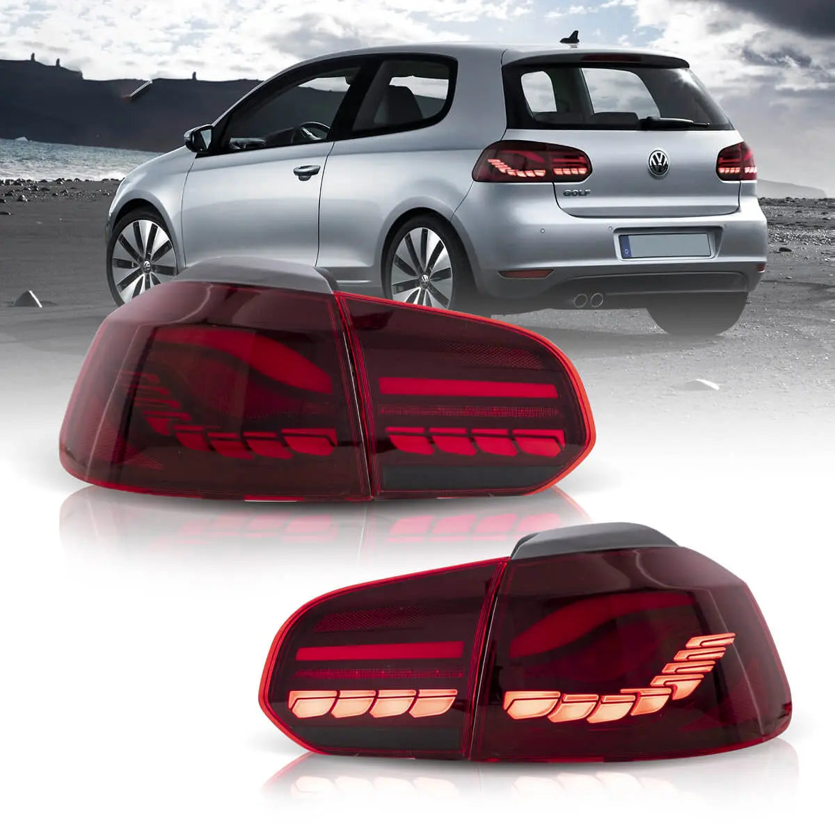 Volkswagen Golf MK6 Aizmugurējie lukturi OLED 2008-2014 | VLAND EU