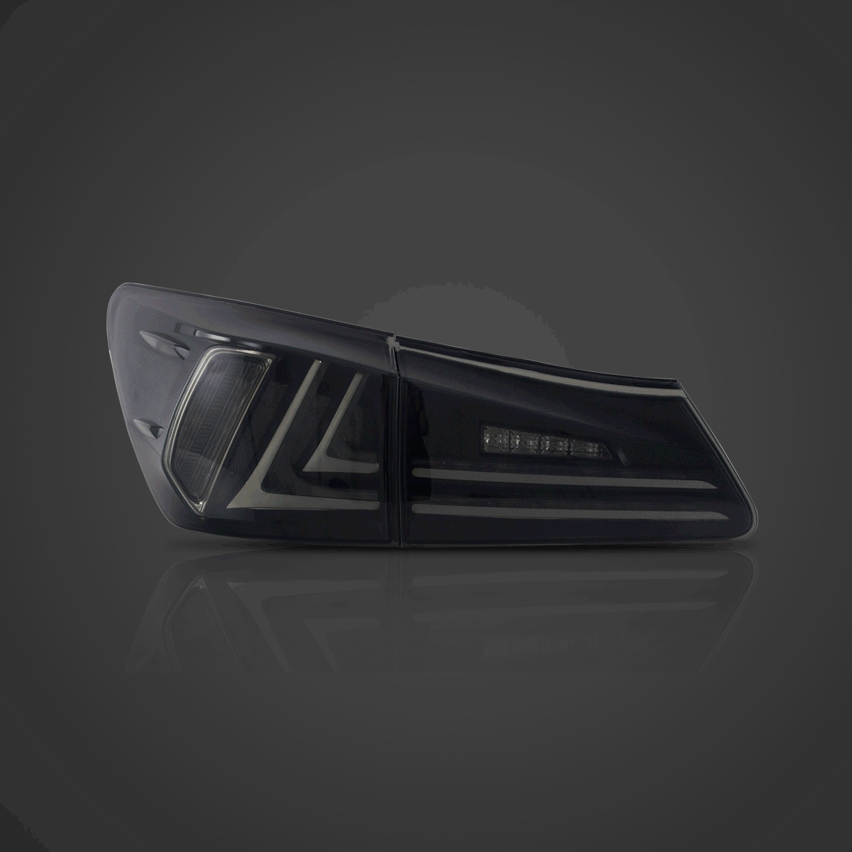 Fanali posteriori LED per Lexus 2006-2012 IS250 IS350 ISF lente rossa | VLAND view 2