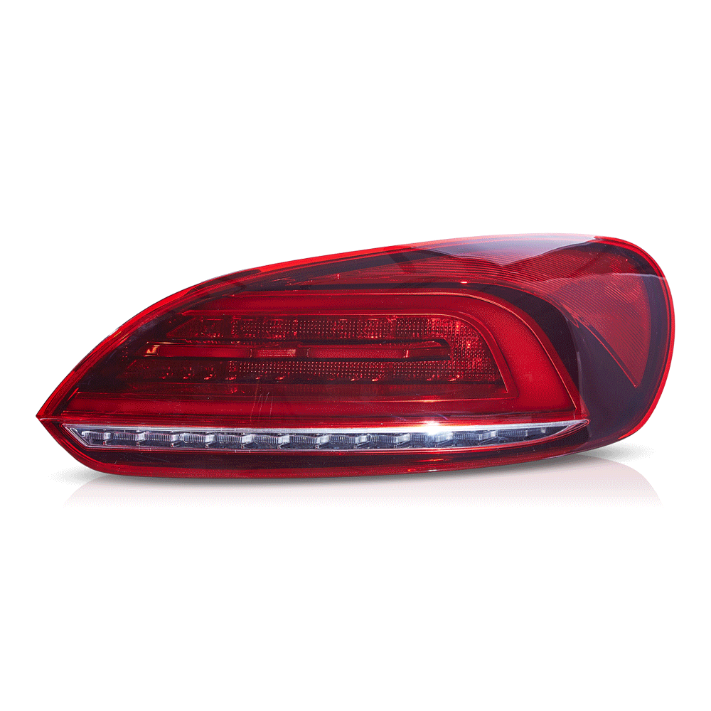 2009-2014 Volkswagen Scirocco LED-Rückleuchten mit orangener sequenzieller Blinkers | VLAND view 2