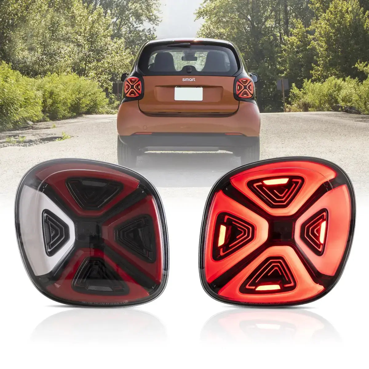 Smart Fortwo/Forfour Aizmugurējie lukturi LED 2015-2019 | VLAND EU
