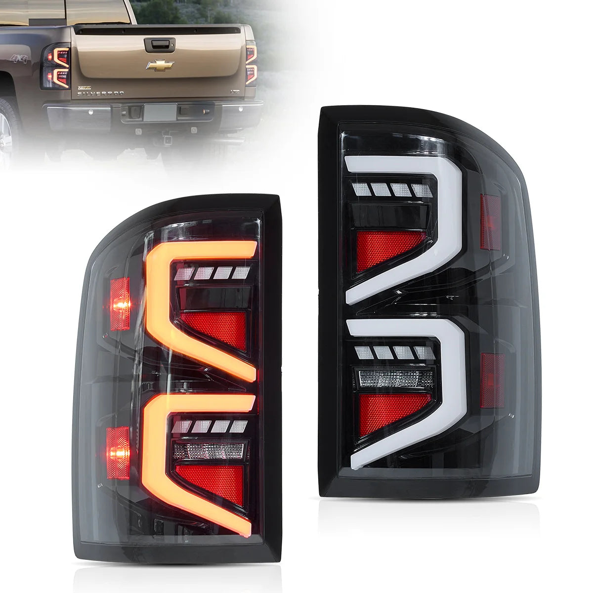 2007-2013 Chevrolet Silverado 1500 2500HD 3500HD 07-14 Sierra (Denali) 3500HD Dually LED-Rückleuc...