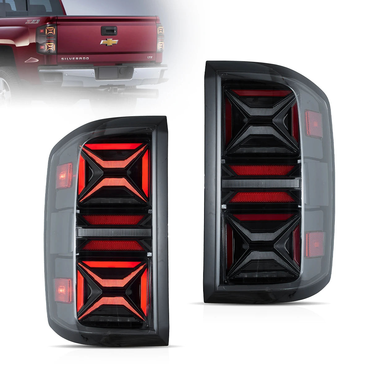 Chevrolet Silverado Taillights LED III 2014-2018 | VLAND EU