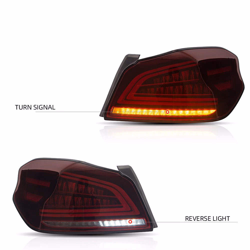 Subaru WRX Tail Lights EU LED 2015-2021 | VLAND EU - Red