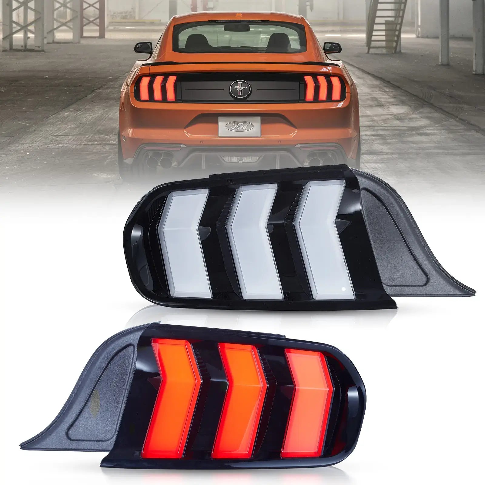 Ford Mustang Tail Lights EU LED 2015-2023 | VLAND EU - Clear