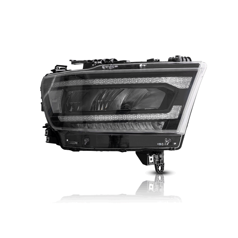 2019-2024 Dodge Ram 1500 5. Generation (DT) LED-Reflektorscheinwerfer chrom | VLAND view 4
