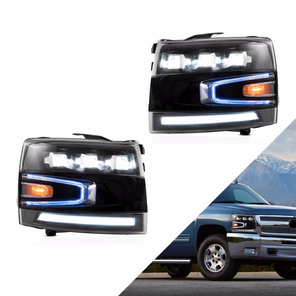 Chevrolet Silverado Phares LED 2007-2014 | VLAND EU