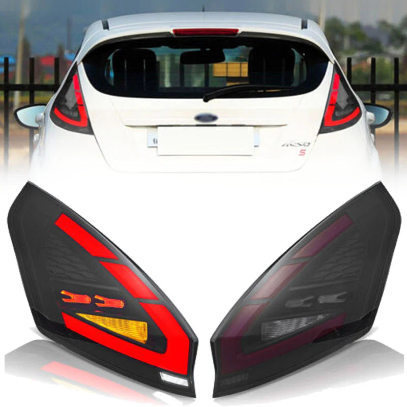 Ford Fiesta Hatchback Tail lights LED 2008-2019 | VLAND EU - Smoked